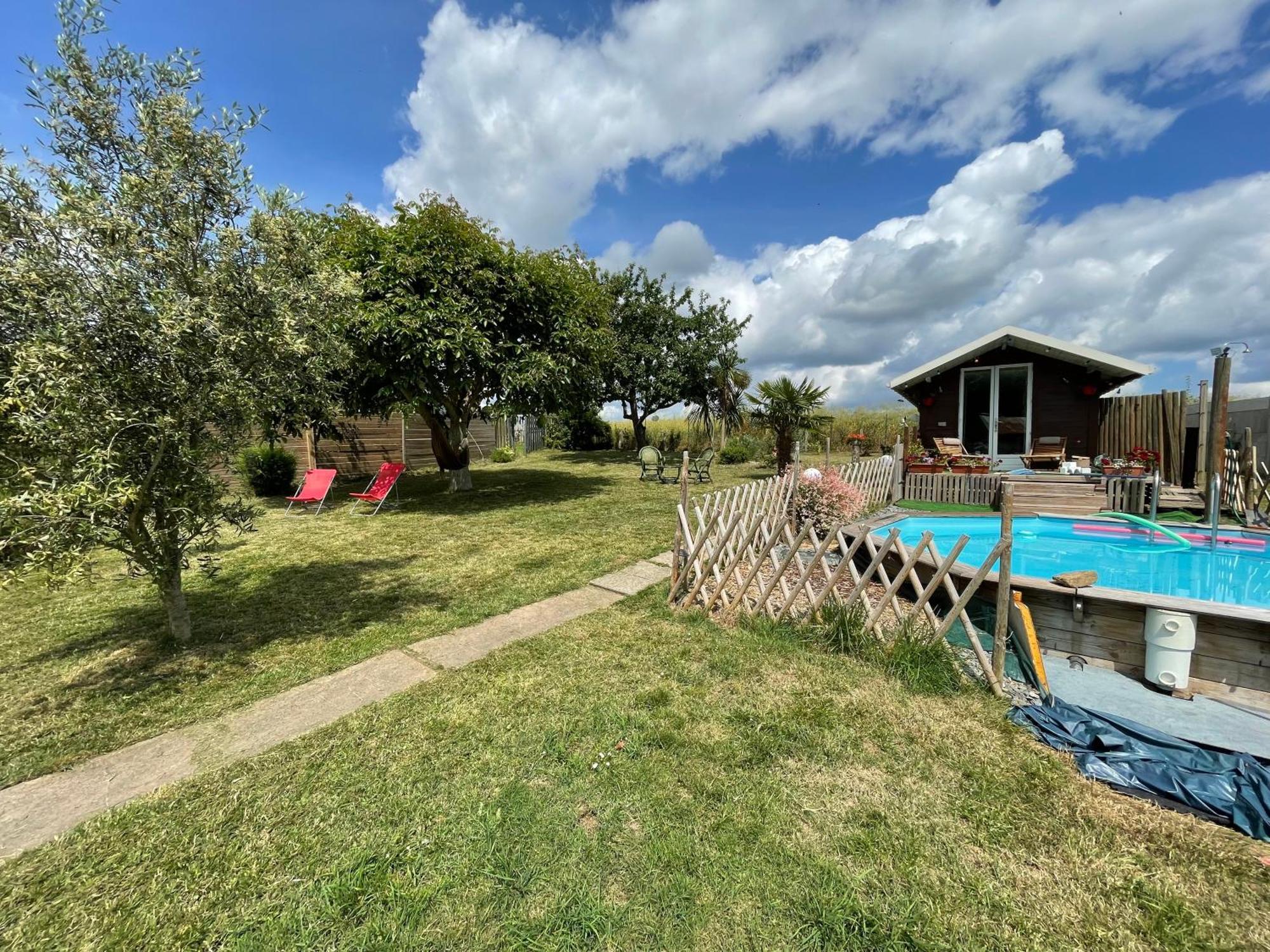 Hotel Tiny House Avec Piscine Privative Ecologique Pleudihen-sur-Rance Exterior foto