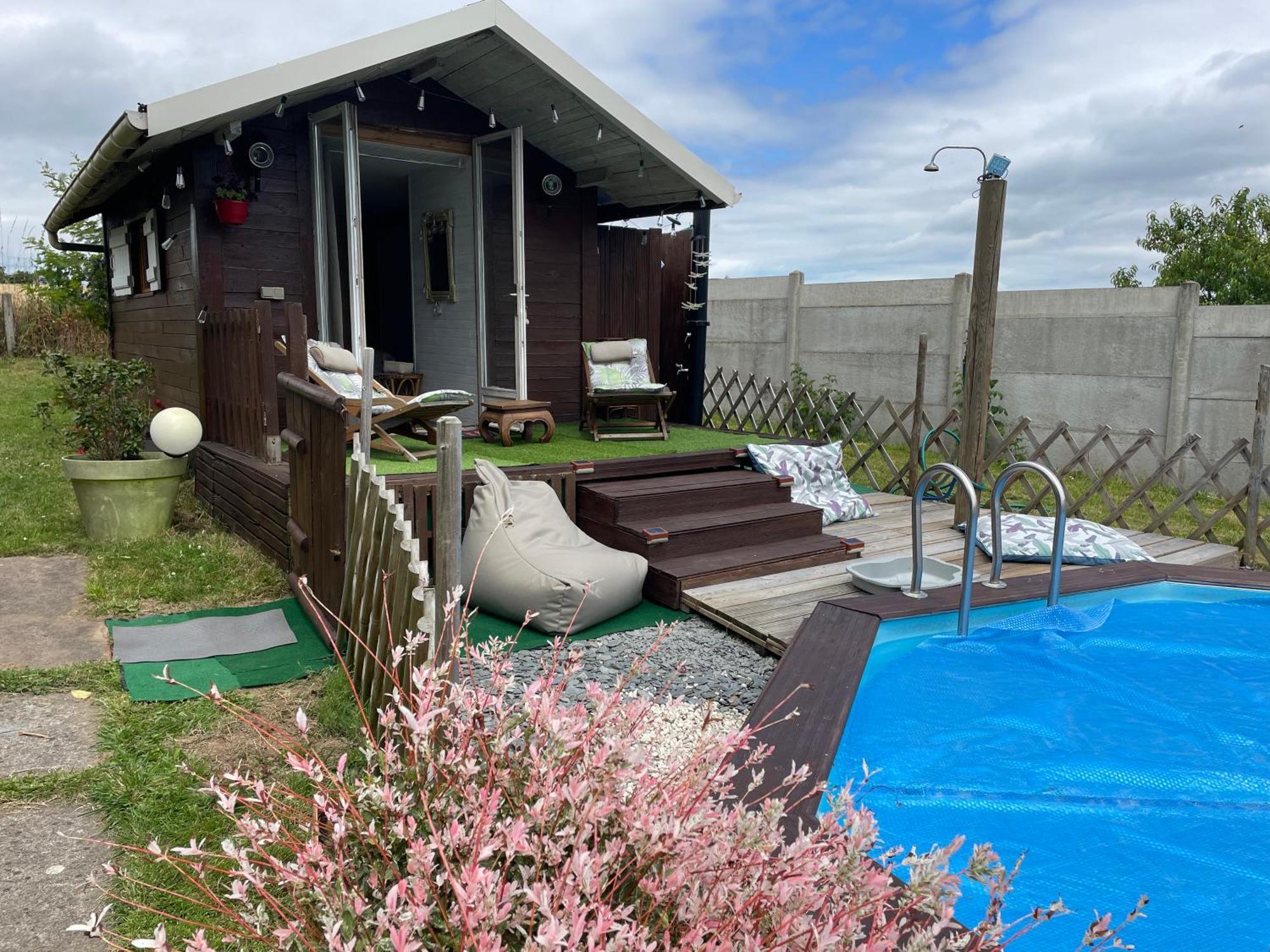 Hotel Tiny House Avec Piscine Privative Ecologique Pleudihen-sur-Rance Exterior foto